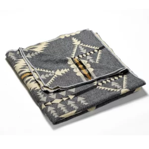 Alpaca Blanket Queen Size Geometric Boho Style