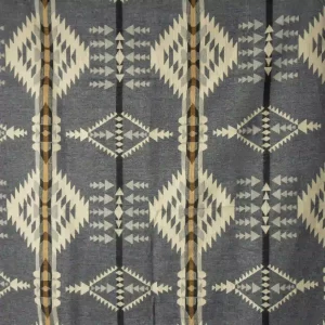 Alpaca Blanket Queen Size Geometric Boho Style