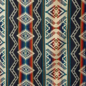 Queen Size Wool Blanket Tribal Aztec Design Warm Soft Bed Throw