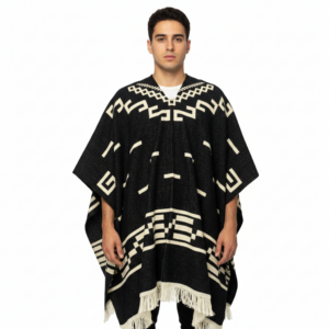 Clint Eastwood Alpaca Poncho Replica Handmade Black