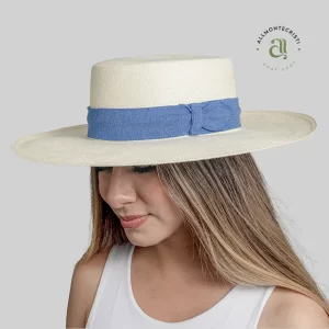 Panama Hat Luxury Toquilla Straw Women cordobez Denim