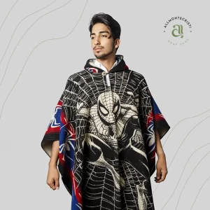 Alpaca Poncho Hooded Spider Man Marvel Comics for men