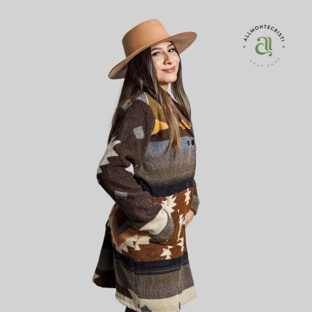 Jacket Baby Alpaca Native Andean Aztec Women Luxury