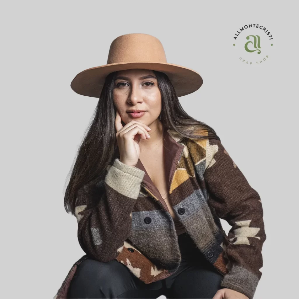 Jacket Blazer Baby Alpaca Native Aztec Women Ecuador