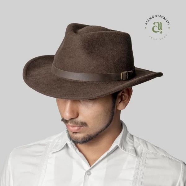 Western Felt Hat Brown Cowboy for Men