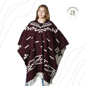 Poncho Alpaca Replica Clint Eatswood Suave Calido Vino