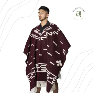 Poncho Alpaca Replica Clint Eatswood Suave Calido Vino