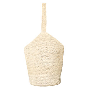 Handmade Raffia Bucket Bag Crochet Straw Summer Tote