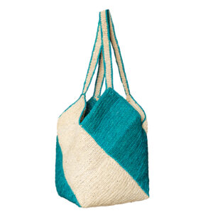 Toquilla Straw & Crochet Tote Handmade Summer Bag Ecuador